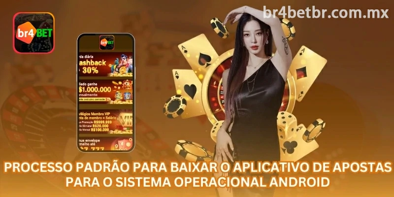 Tela de instalação do APK br4bet em smartphone Android